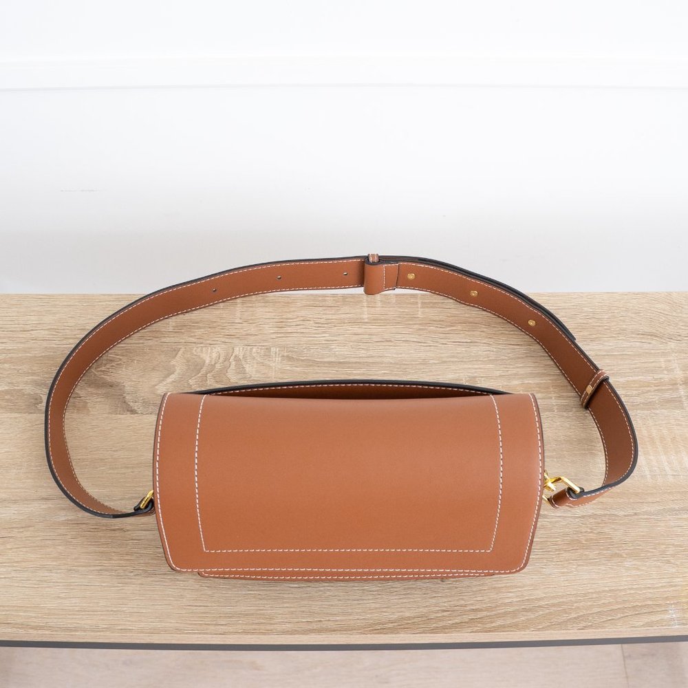 Ingrid Crossbody / Shoulder Bag - Leather - Cognac - Picture 9 of 12